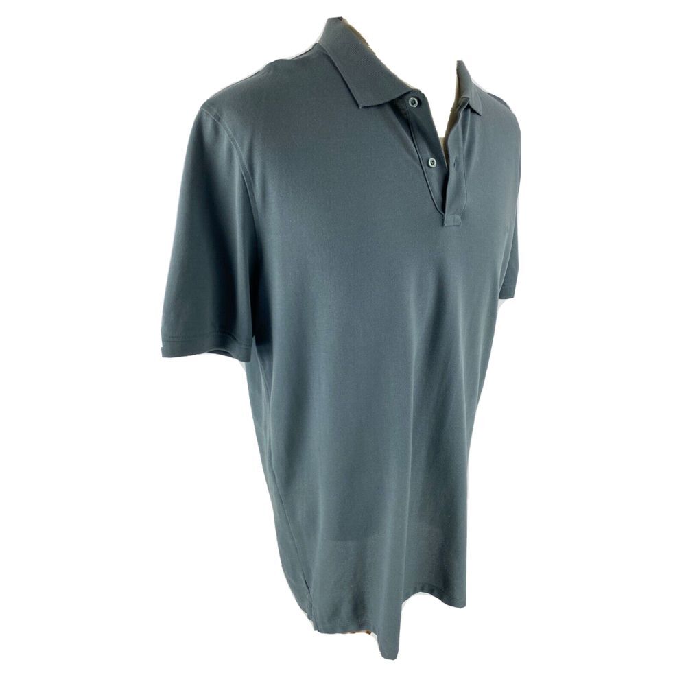 Liu Jo‎ Mens IT XXXL US L/XL Polo Shirt Short Sleeve Gray Spellout Logo